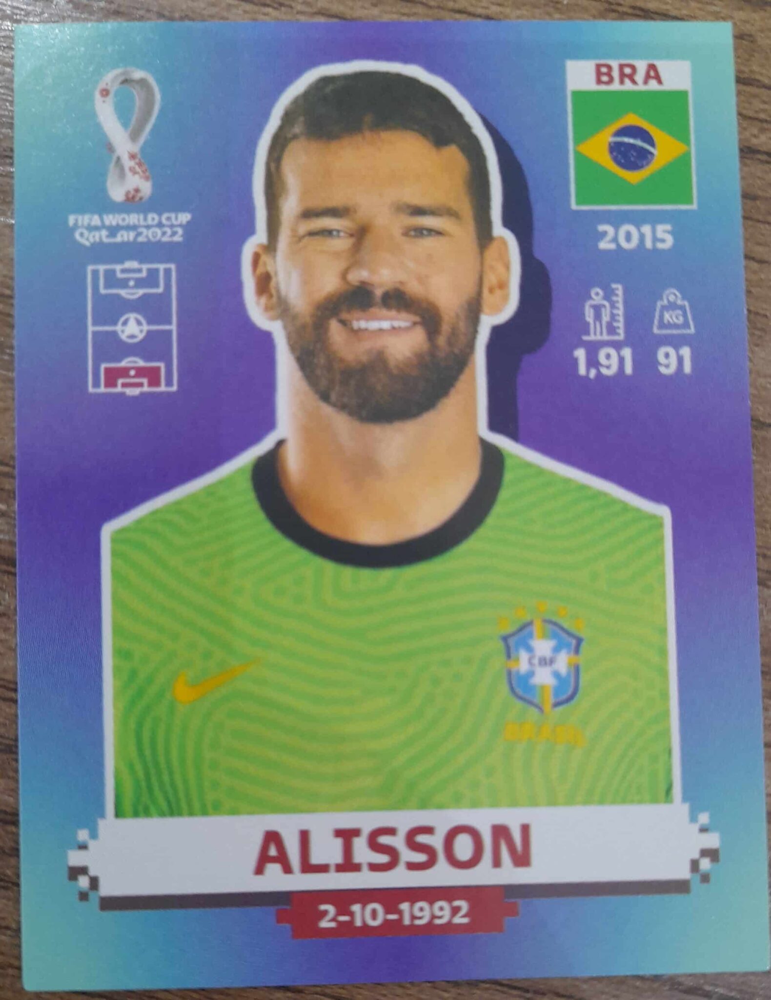 | Casa do Colecionador figurinha copa do mundo 2022 Brasil nº3