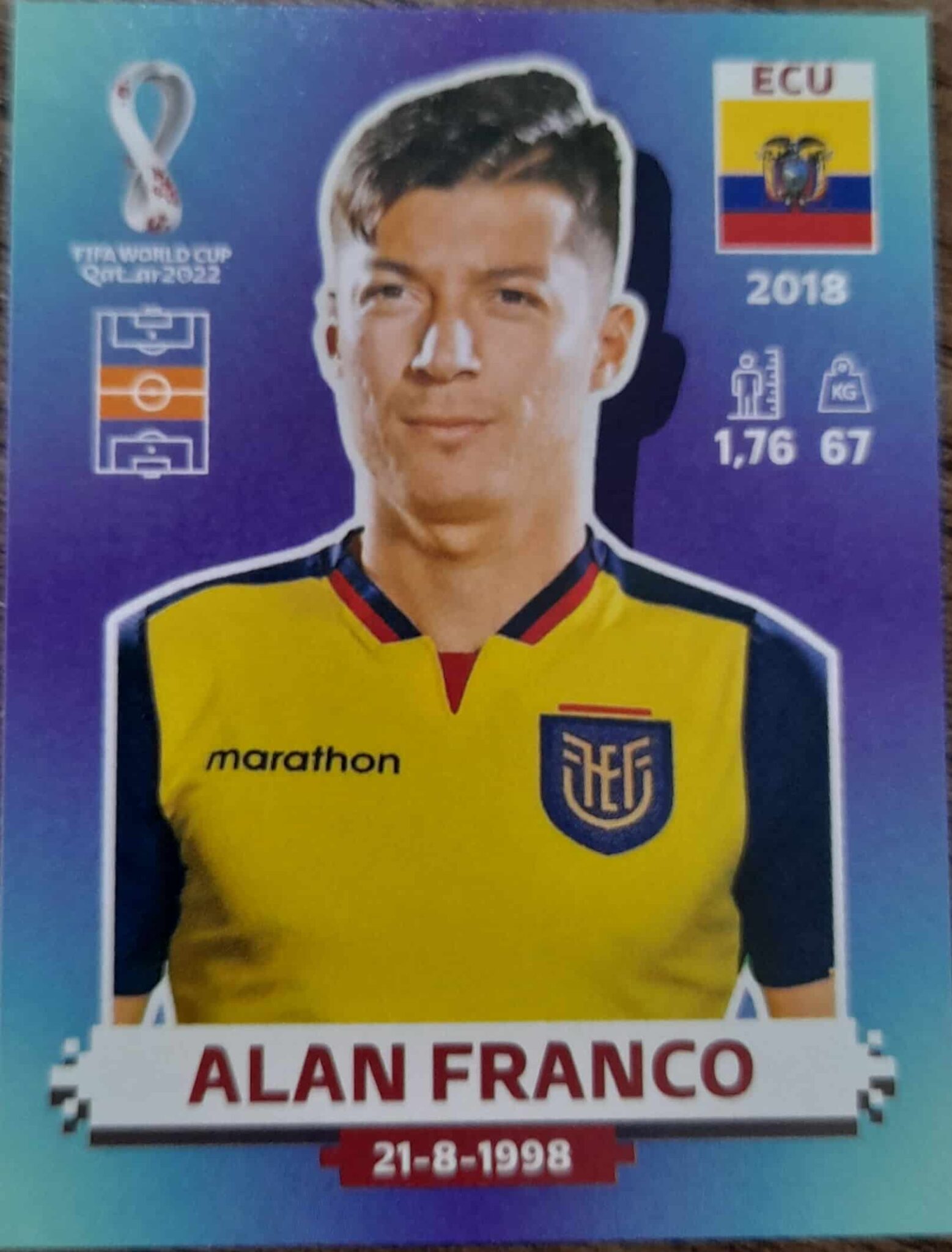 | Casa do Colecionador figurinha copa do mundo 2022 Equador nº14