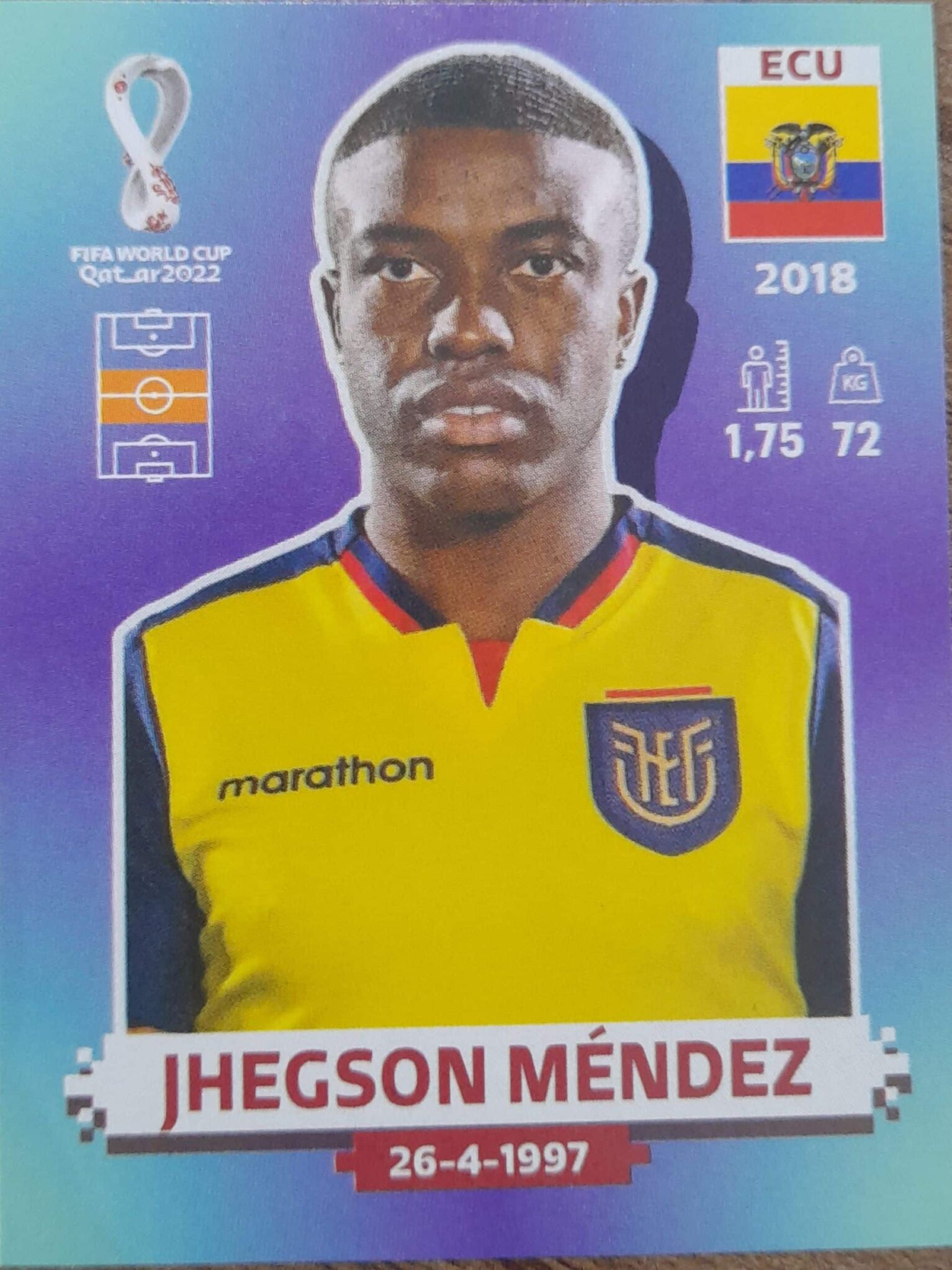 | Casa do Colecionador figurinha copa do mundo 2022 Equador nº14