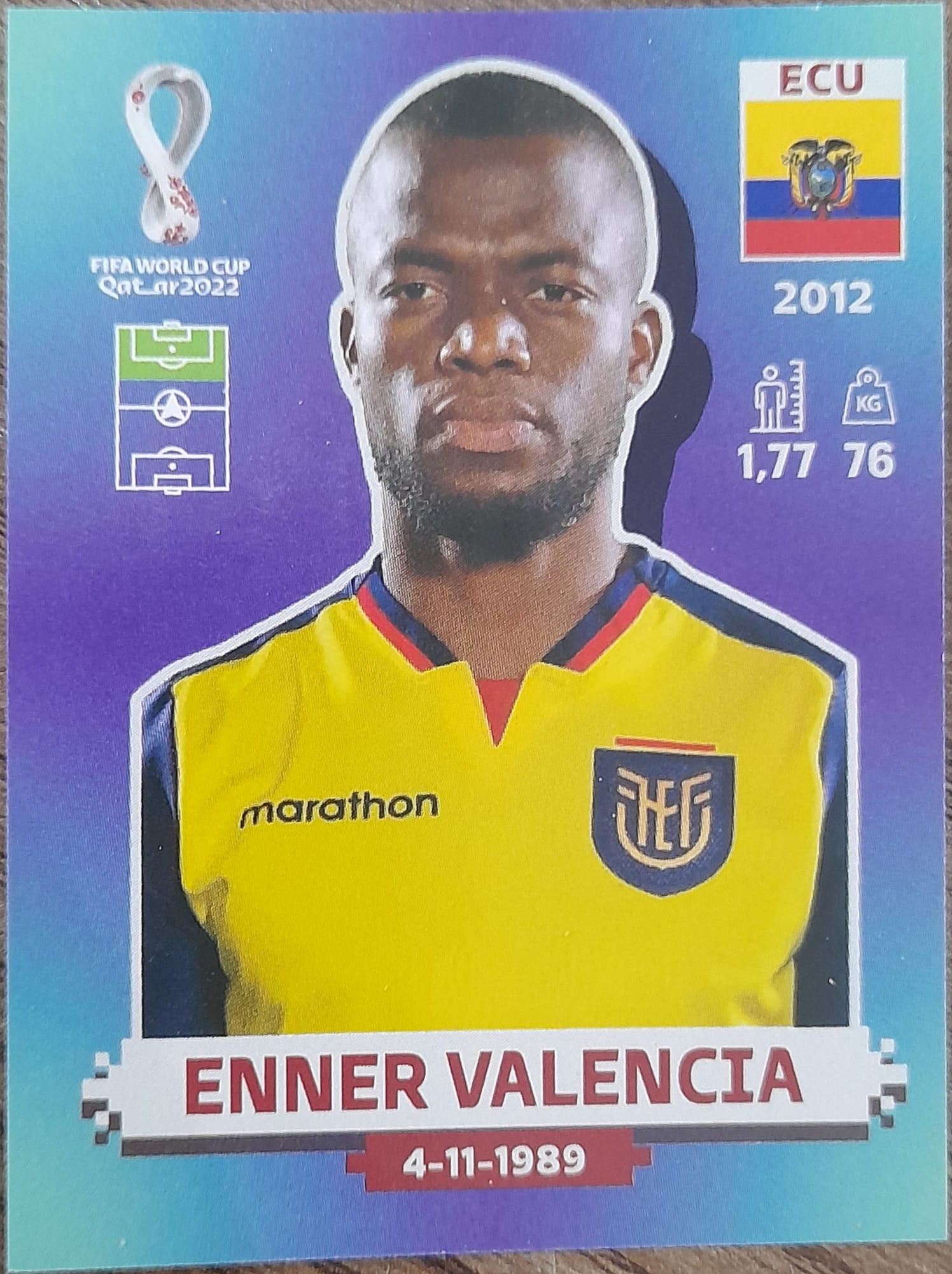 | Casa do Colecionador figurinha copa do mundo 2022 Equador nº20