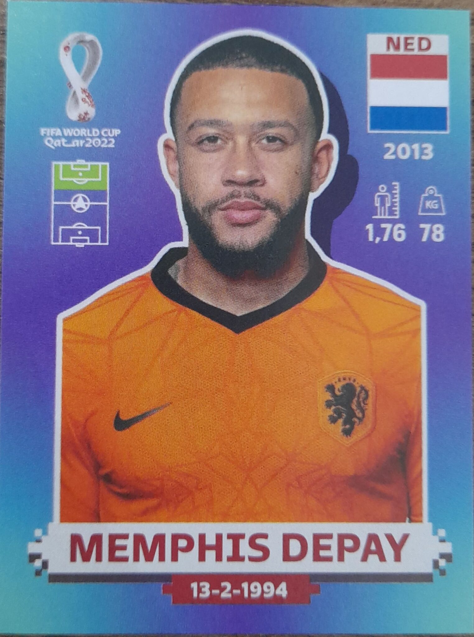 | Casa do Colecionador figurinha copa do mundo 2022 Holanda nº18