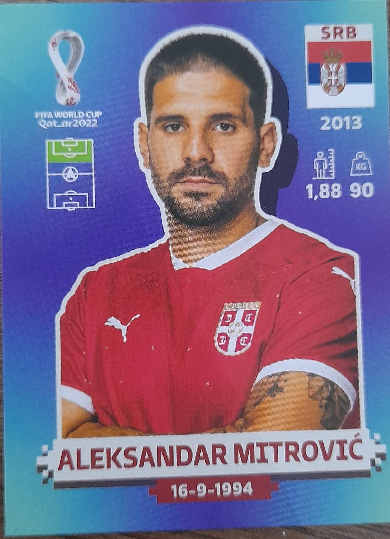| Casa do Colecionador figurinha copa do mundo 2022 Sérvia nº20