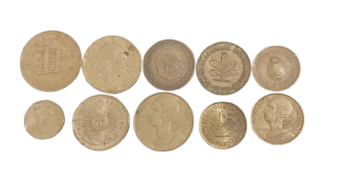 | Casa do Colecionador Lote 10 moedas do mundo Sku 2279 - Imagem 2