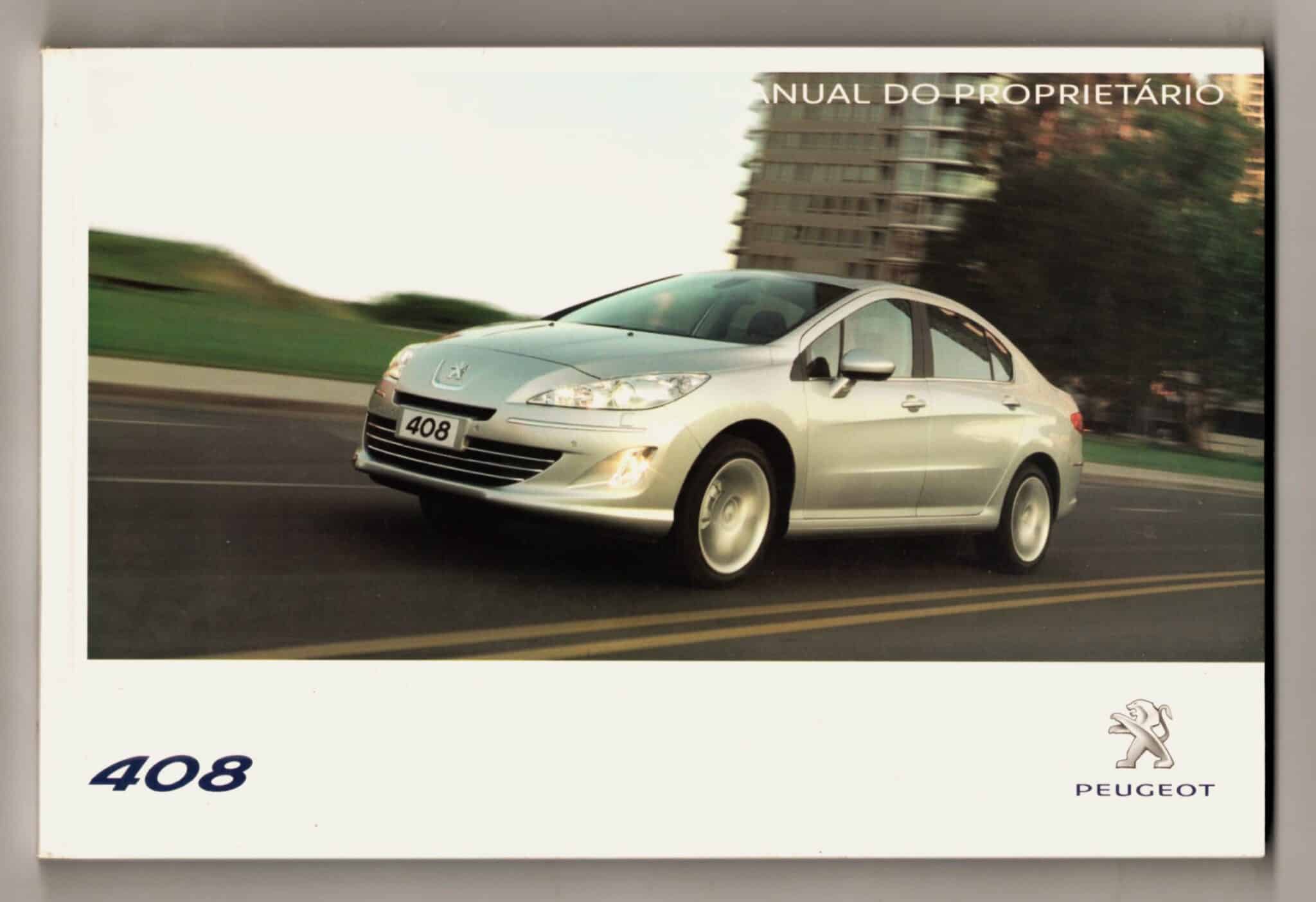 | Casa do Colecionador Manual Do Proprietario Peugeot 408 - 2012 - Em Branco