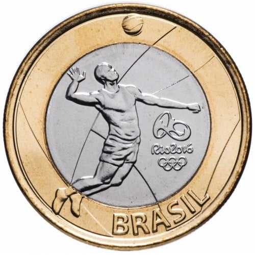 | Casa do Colecionador Moeda 1 Real Olimpíadas Volei 2015 Sob