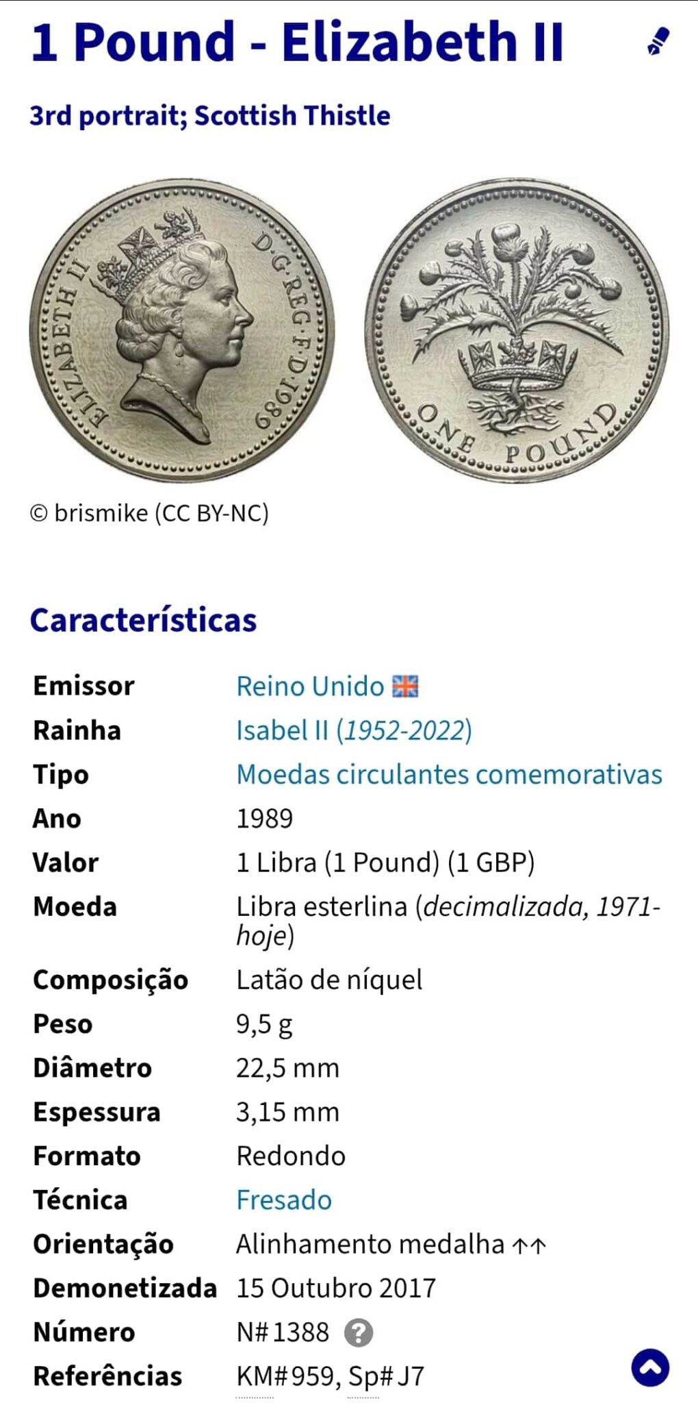 | Casa do Colecionador Moedas do mundo Reino Unido Sku 2238