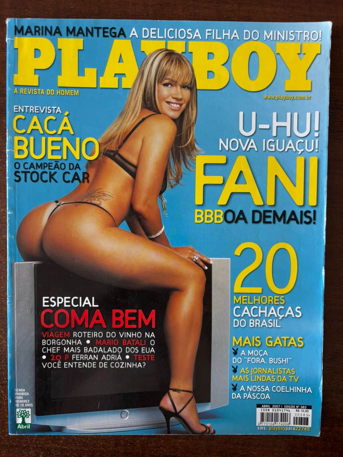 | Casa do Colecionador Revista Playboy N 383 - Fani - Abril 2007