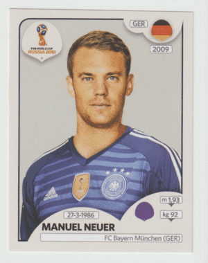 figurinha copa do mundo 2018 Alemanha nº436