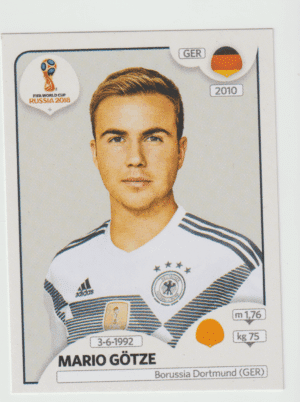figurinha copa do mundo 2018 Alemanha nº450