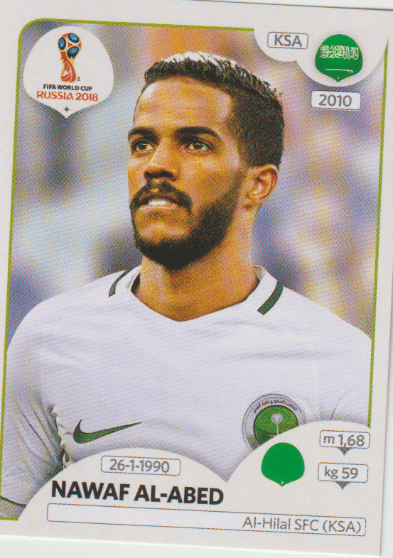 | Casa do Colecionador figurinha copa do mundo 2018 Arábia saudita nº69