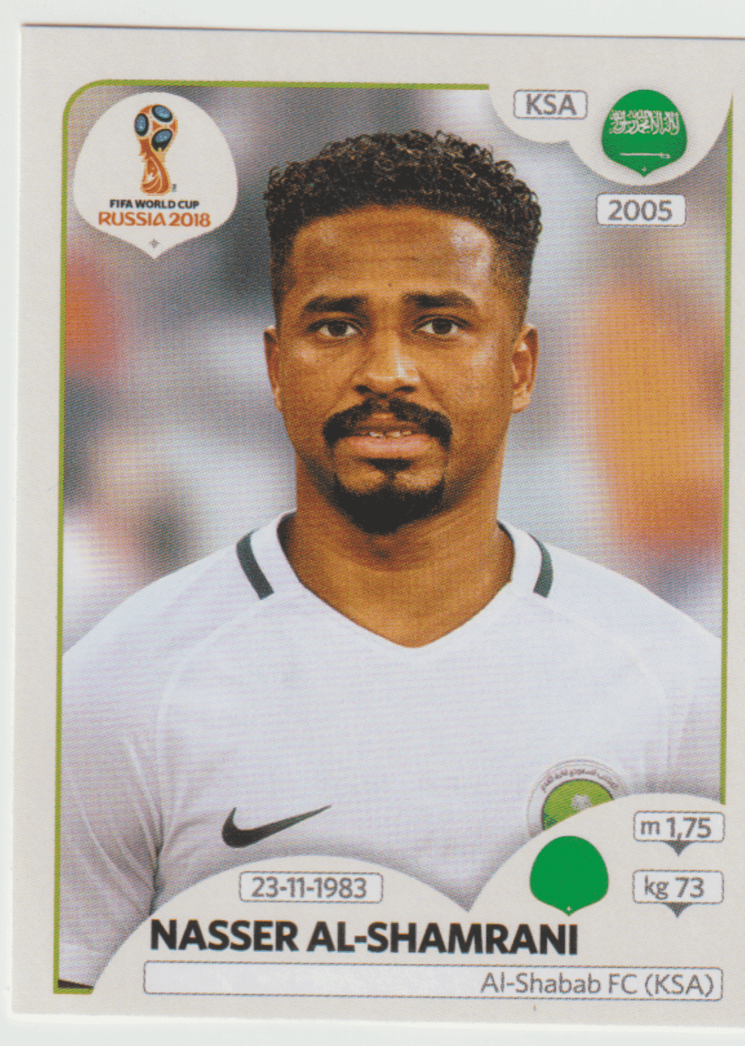 | Casa do Colecionador figurinha copa do mundo 2018 Arábia saudita nº71
