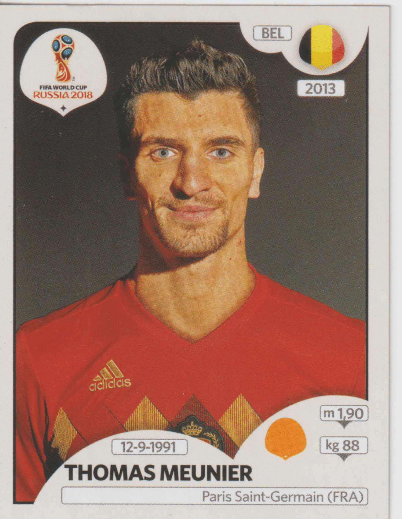 | Casa do Colecionador figurinha copa do mundo 2018 Bélgica nº520