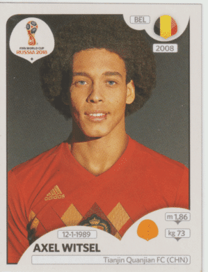 figurinha copa do mundo 2018 Bélgica nº522