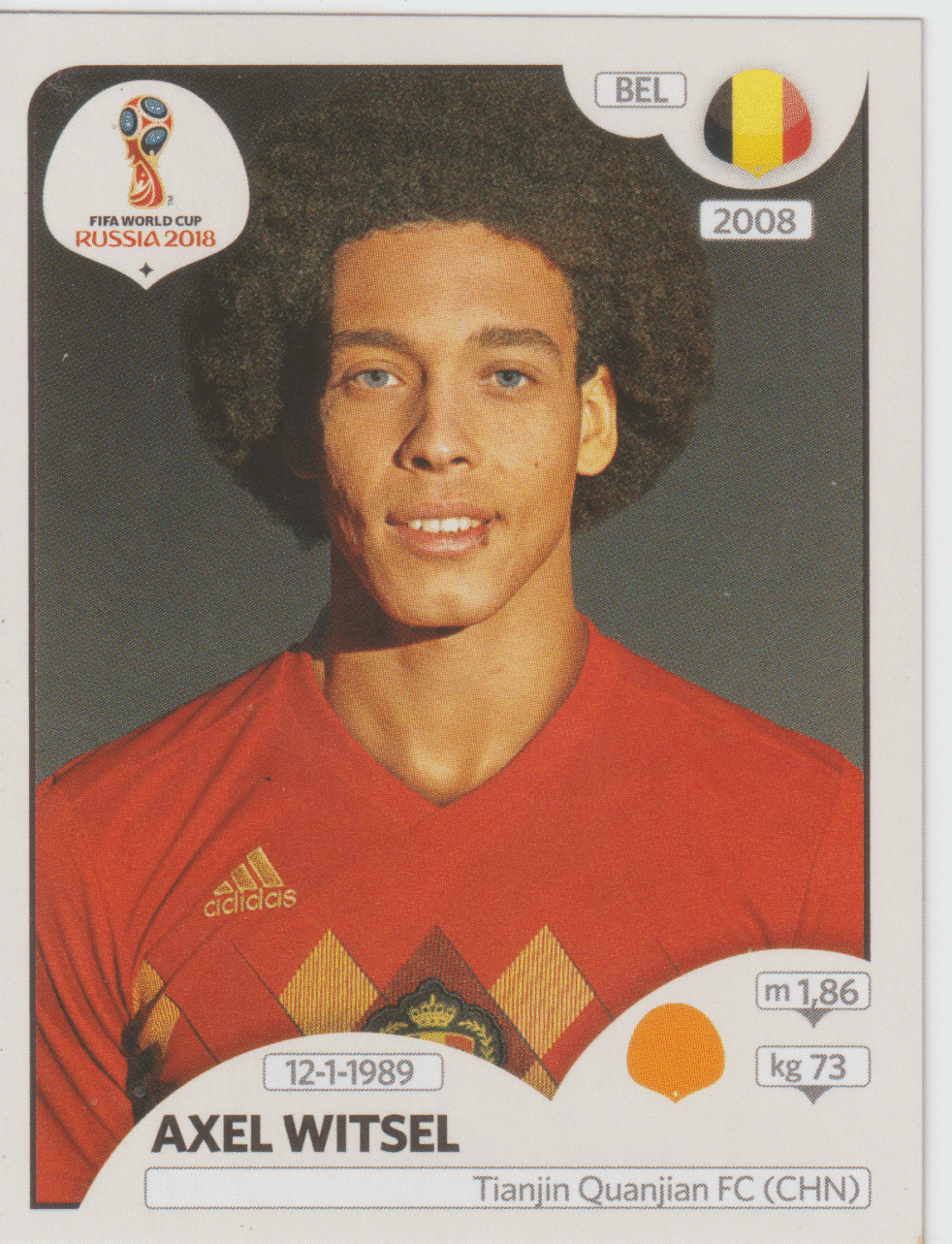| Casa do Colecionador figurinha copa do mundo 2018 Bélgica nº522