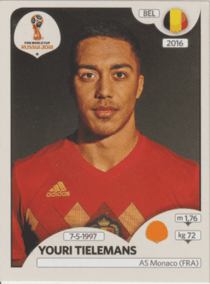 figurinha copa do mundo 2018 Bélgica nº524