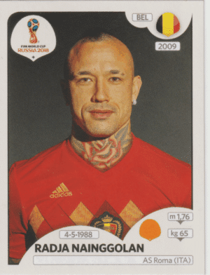figurinha copa do mundo 2018 Bélgica nº525