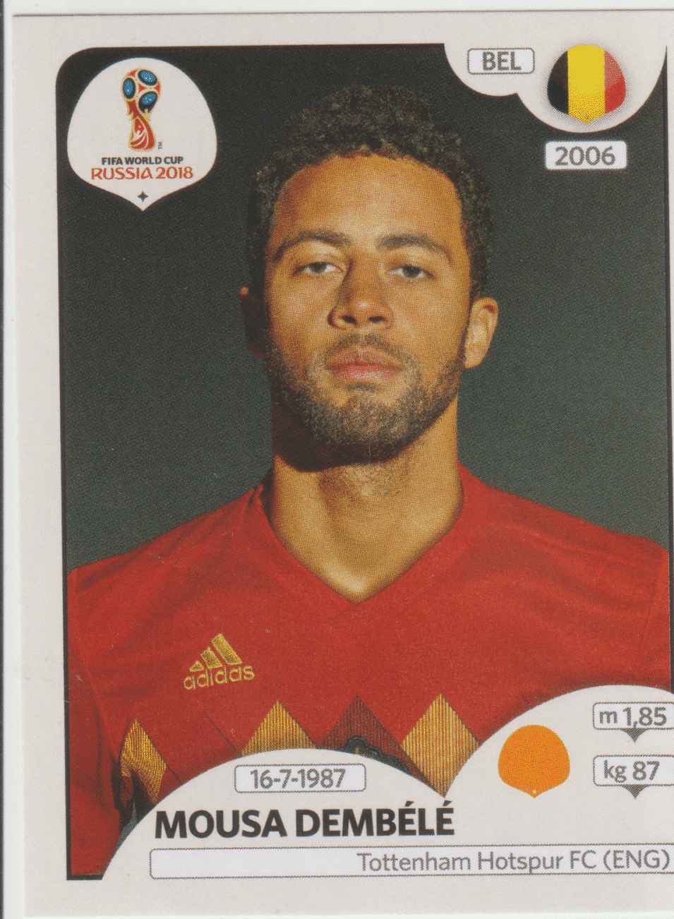 | Casa do Colecionador figurinha copa do mundo 2018 Bélgica nº527