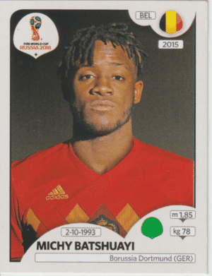 figurinha copa do mundo 2018 Bélgica nº531