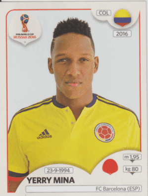 figurinha copa do mundo 2018 Colombia nº639