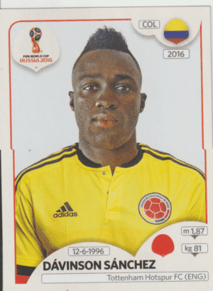 figurinha copa do mundo 2018 Colombia nº640