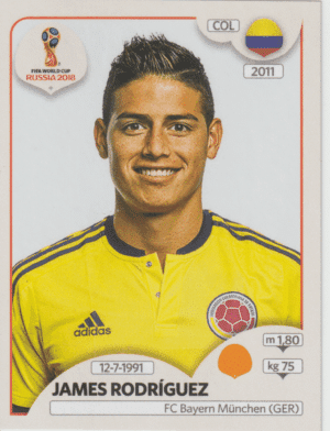 figurinha copa do mundo 2018 Colombia nº643