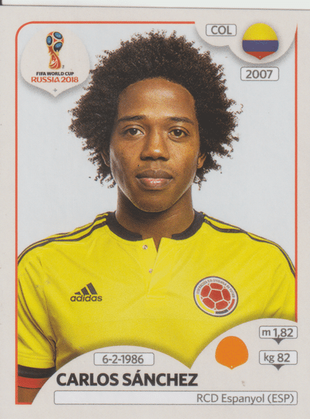 | Casa do Colecionador figurinha copa do mundo 2018 Colombia nº643
