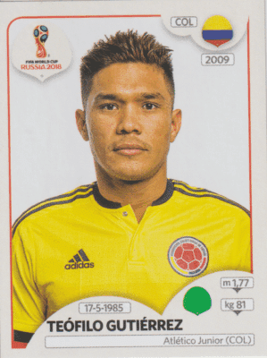 figurinha copa do mundo 2018 Colombia nº647
