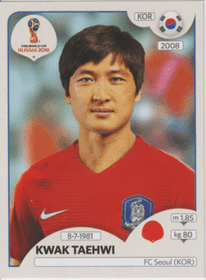 figurinha copa do mundo 2018 Coreia do sul nº498