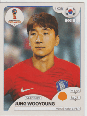 figurinha copa do mundo 2018 Coreia do sul nº507