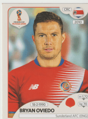 figurinha copa do mundo 2018 Costa rica nº399
