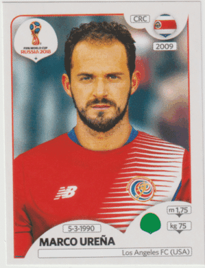figurinha copa do mundo 2018 Costa rica nº411