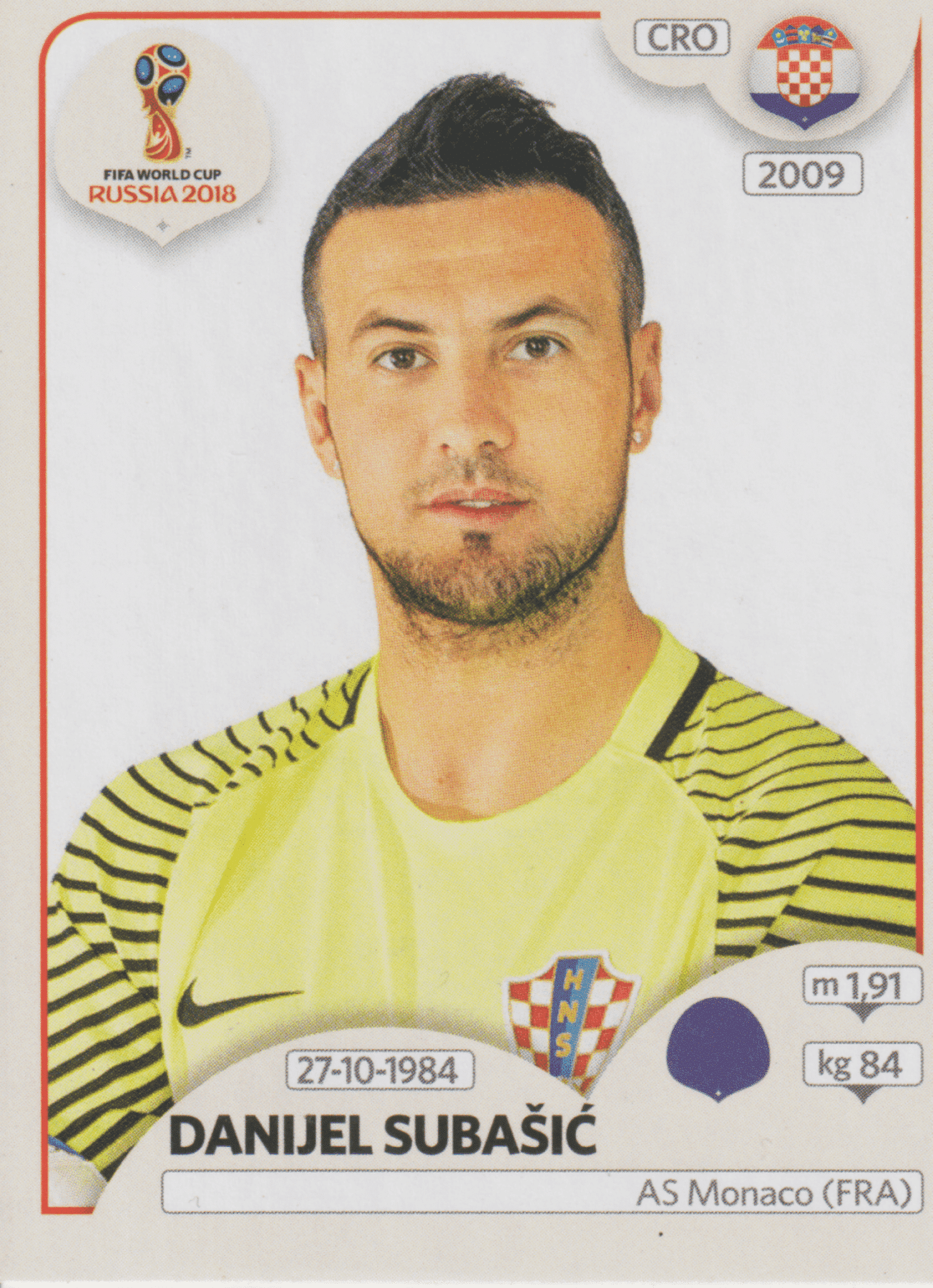 | Casa do Colecionador figurinha copa do mundo 2018 Croácia nº314