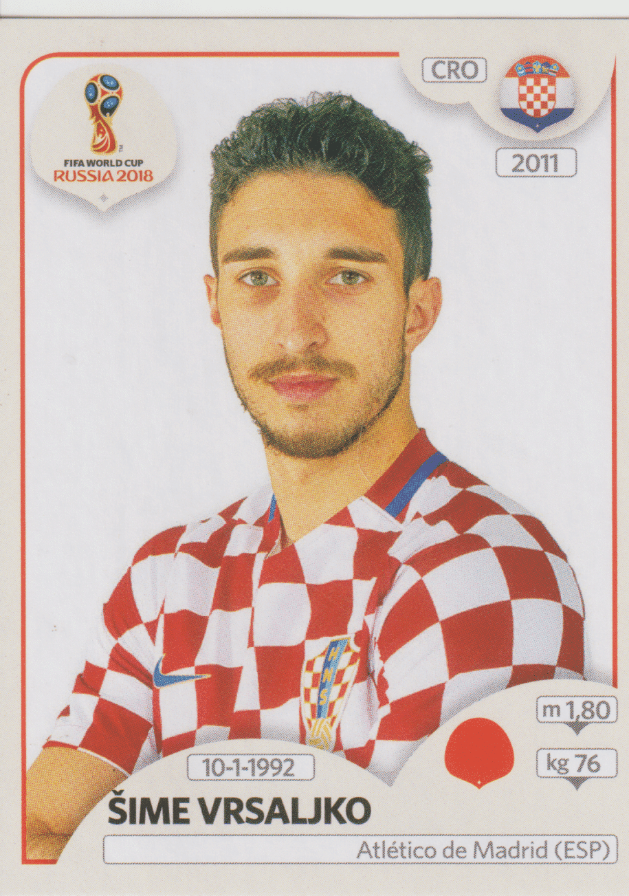 | Casa do Colecionador figurinha copa do mundo 2018 Croácia nº316