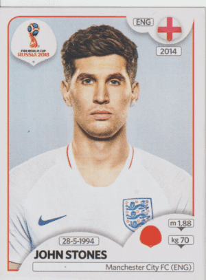 figurinha copa do mundo 2018 Inglaterra nº576