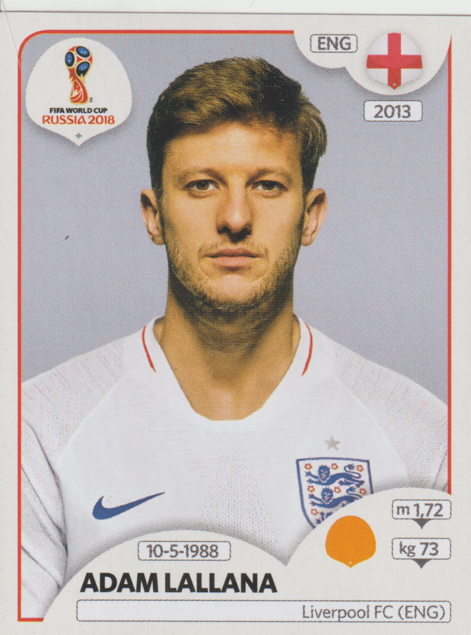 | Casa do Colecionador figurinha copa do mundo 2018 Inglaterra nº586