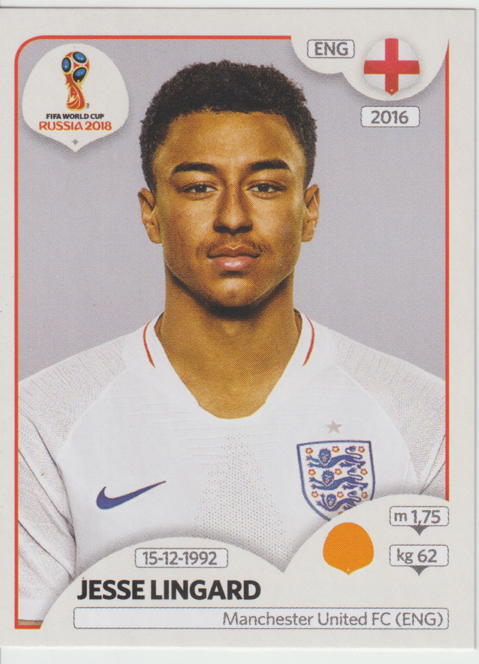 | Casa do Colecionador figurinha copa do mundo 2018 Inglaterra nº589