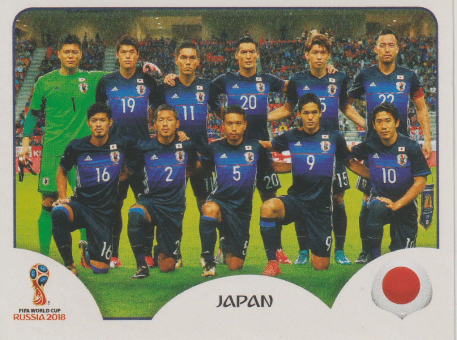 | Casa do Colecionador figurinha copa do mundo 2018 Japão nº653