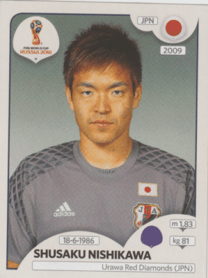 figurinha copa do mundo 2018 Japão nº655