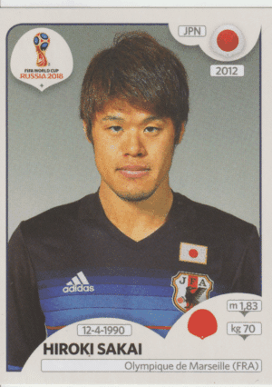 figurinha copa do mundo 2018 Japão nº660