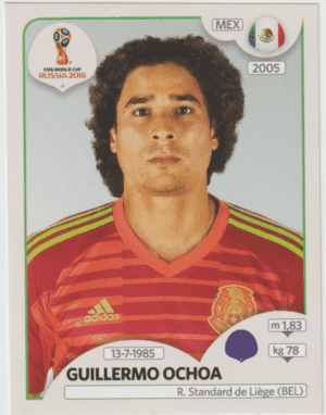 figurinha copa do mundo 2018 México nº454