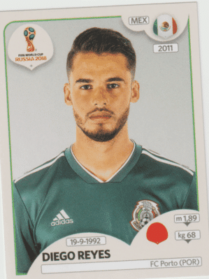 figurinha copa do mundo 2018 México nº456