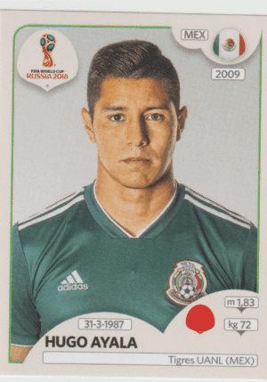 figurinha copa do mundo 2018 México nº458