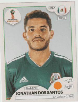 figurinha copa do mundo 2018 México nº463