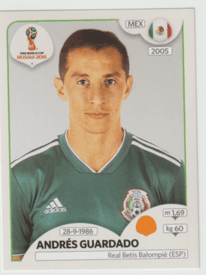 figurinha copa do mundo 2018 México nº465