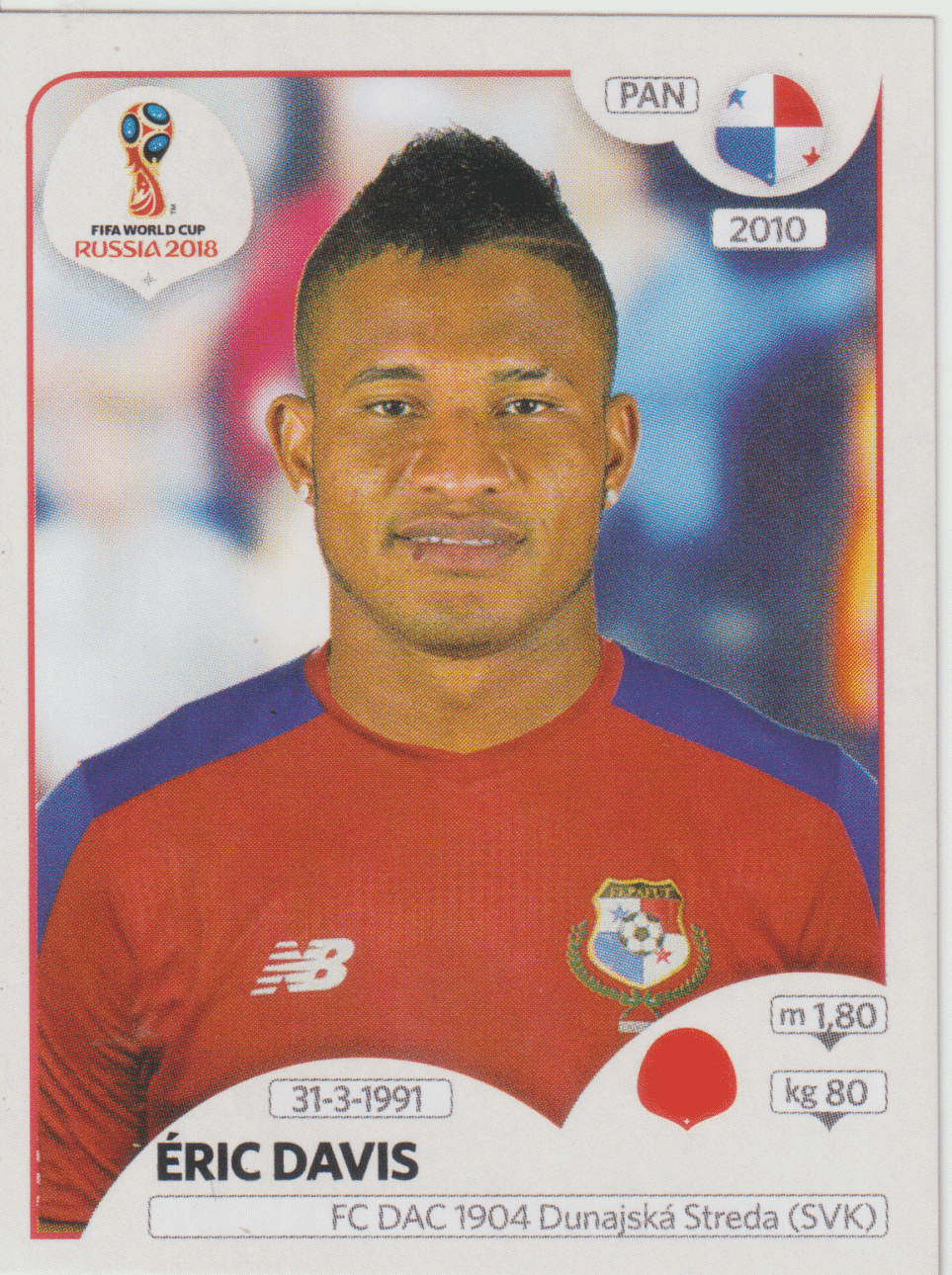 | Casa do Colecionador figurinha copa do mundo 2018 Panamá nº540