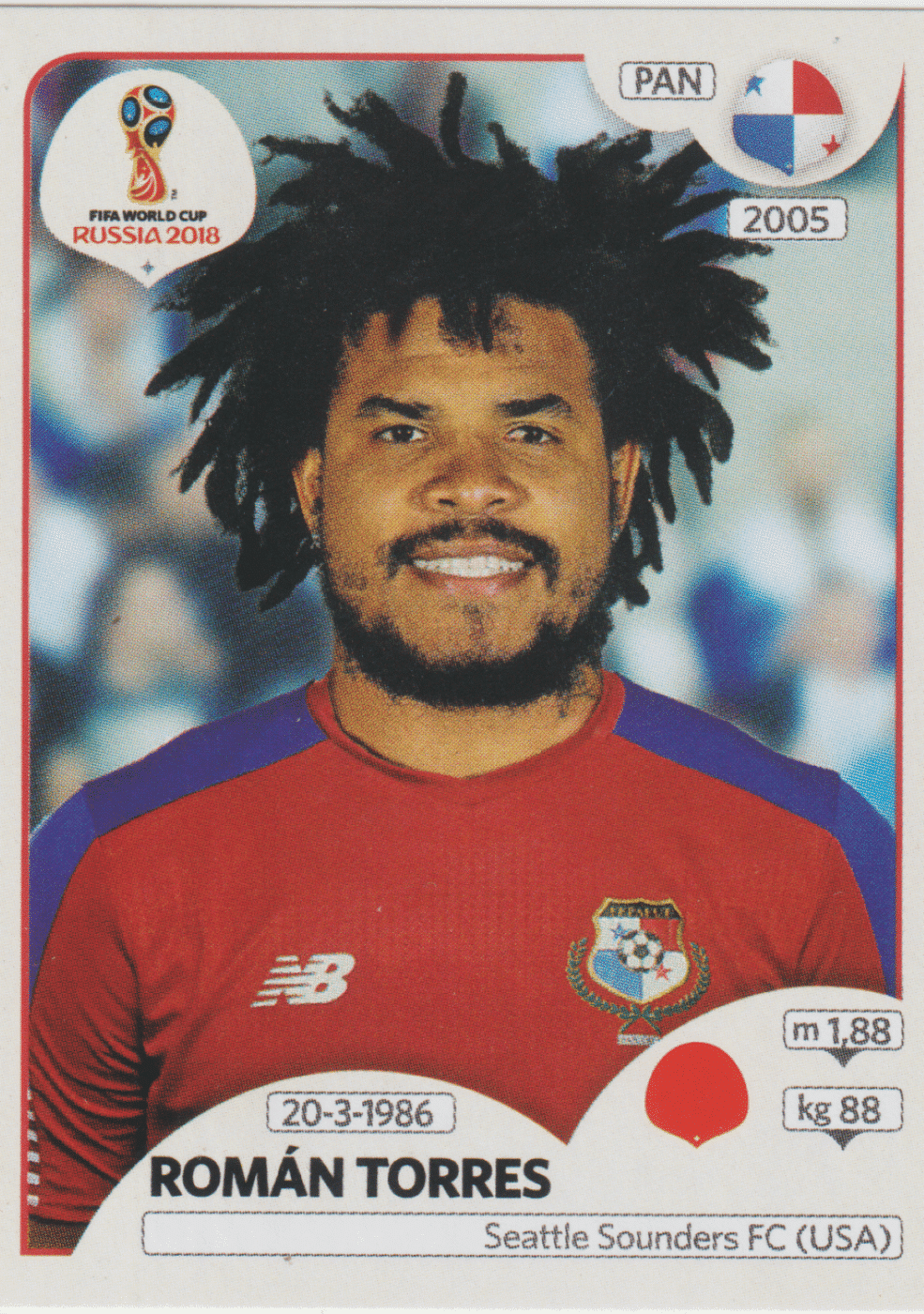 | Casa do Colecionador figurinha copa do mundo 2018 Panamá nº541
