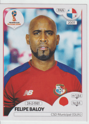 figurinha copa do mundo 2018 Panamá nº542