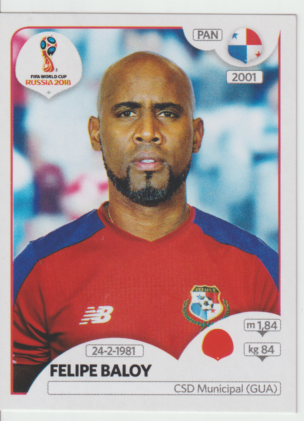 | Casa do Colecionador figurinha copa do mundo 2018 Panamá nº542