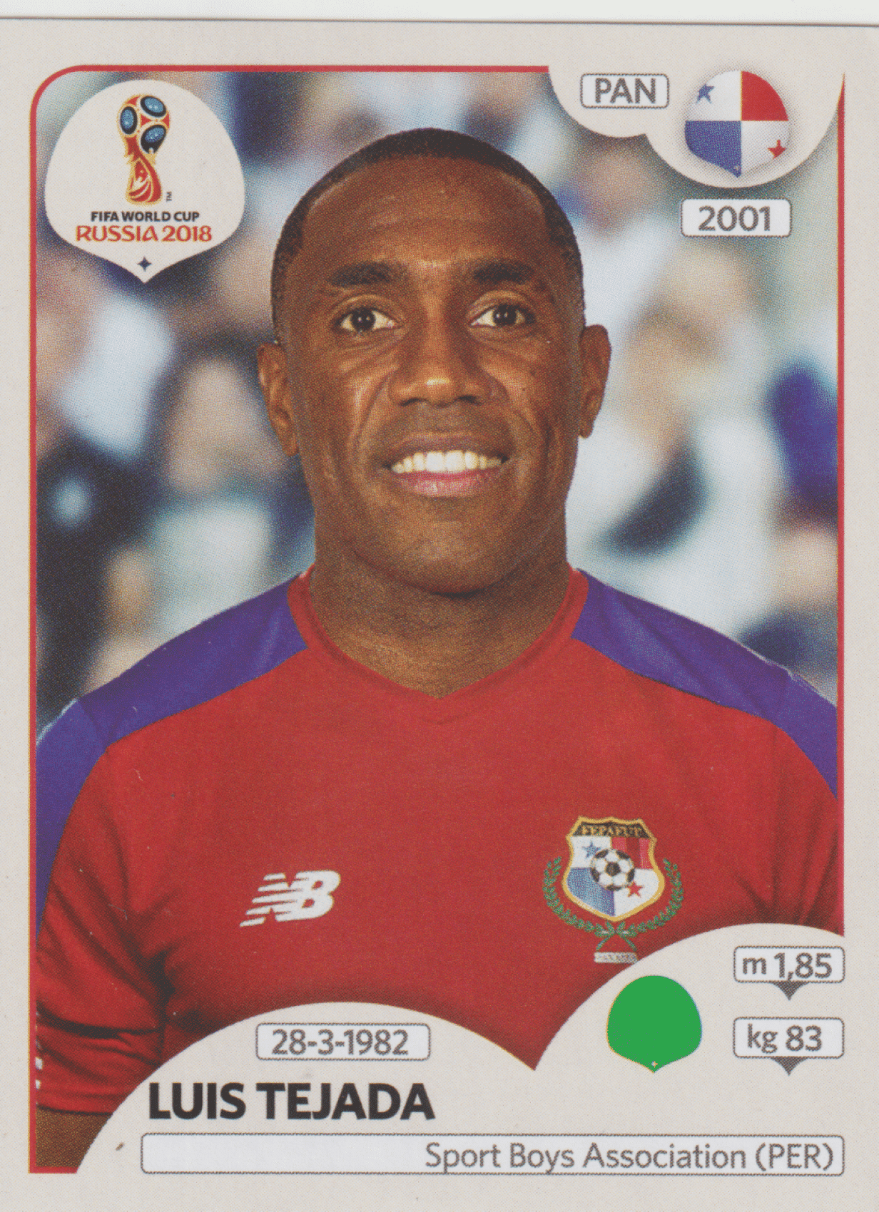 | Casa do Colecionador figurinha copa do mundo 2018 Panamá nº550