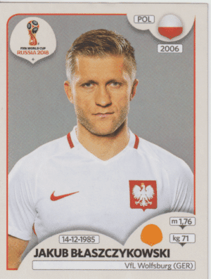 figurinha copa do mundo 2018 polonia nº603